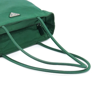 Green Tessuto City Nylon Tote Bag