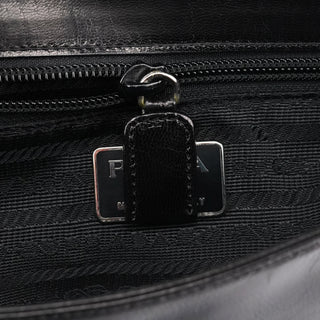 1996 Black Vitello Swing Shoulder Bag
