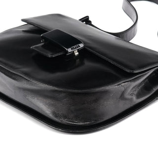 1996 Black Vitello Swing Shoulder Bag