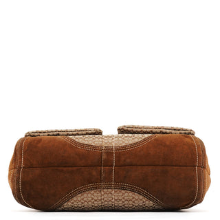 6427 Beige Brown Signature Soho Tote Bag