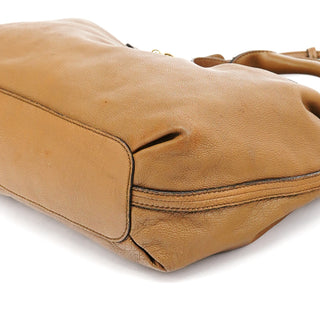 Light Brown Leather Elsie 2-Way Bag