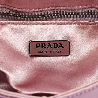 BR2765 Pink Satin Crystal Buckle Mini Bag