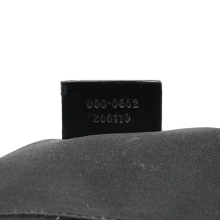 000 0602 Black GG Suede Shoulder Bag