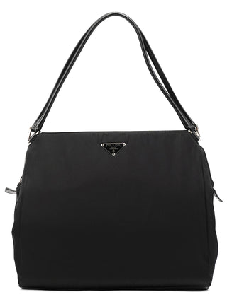 Black Tessuto Chic Nylon Shoulder Bag