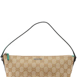 Gucci GG Boat Pochette en toile GG beige et turquoise
