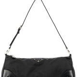 Mini sac hobo Tessuto en nylon noir