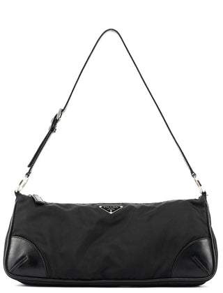 Black Tessuto Mini Hobo Bag