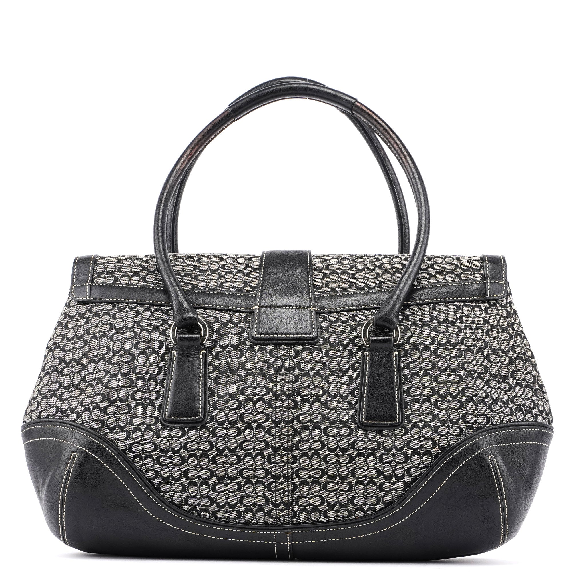 6821 Grey Signature C Soho Tote Bag