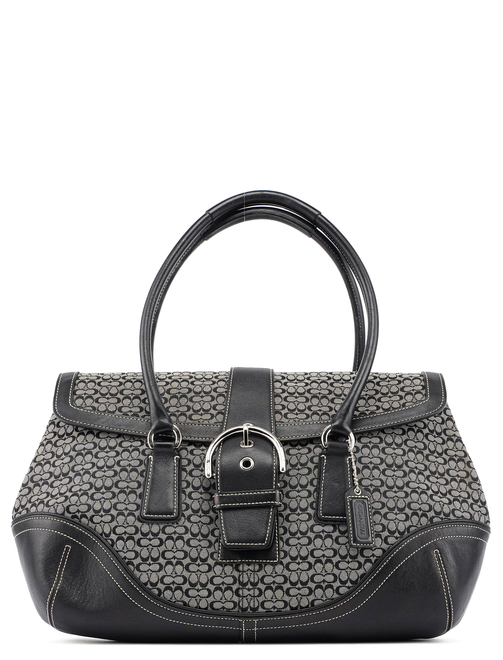 6821 Grey Signature C Soho Tote Bag