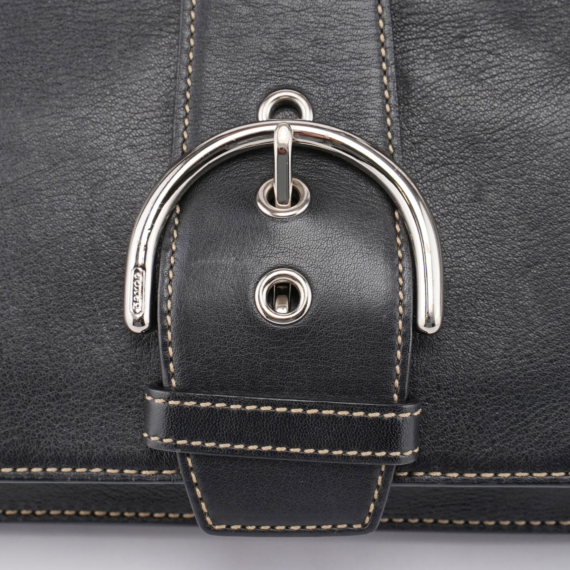 9739 Black Leather Soho Shoulder Bag