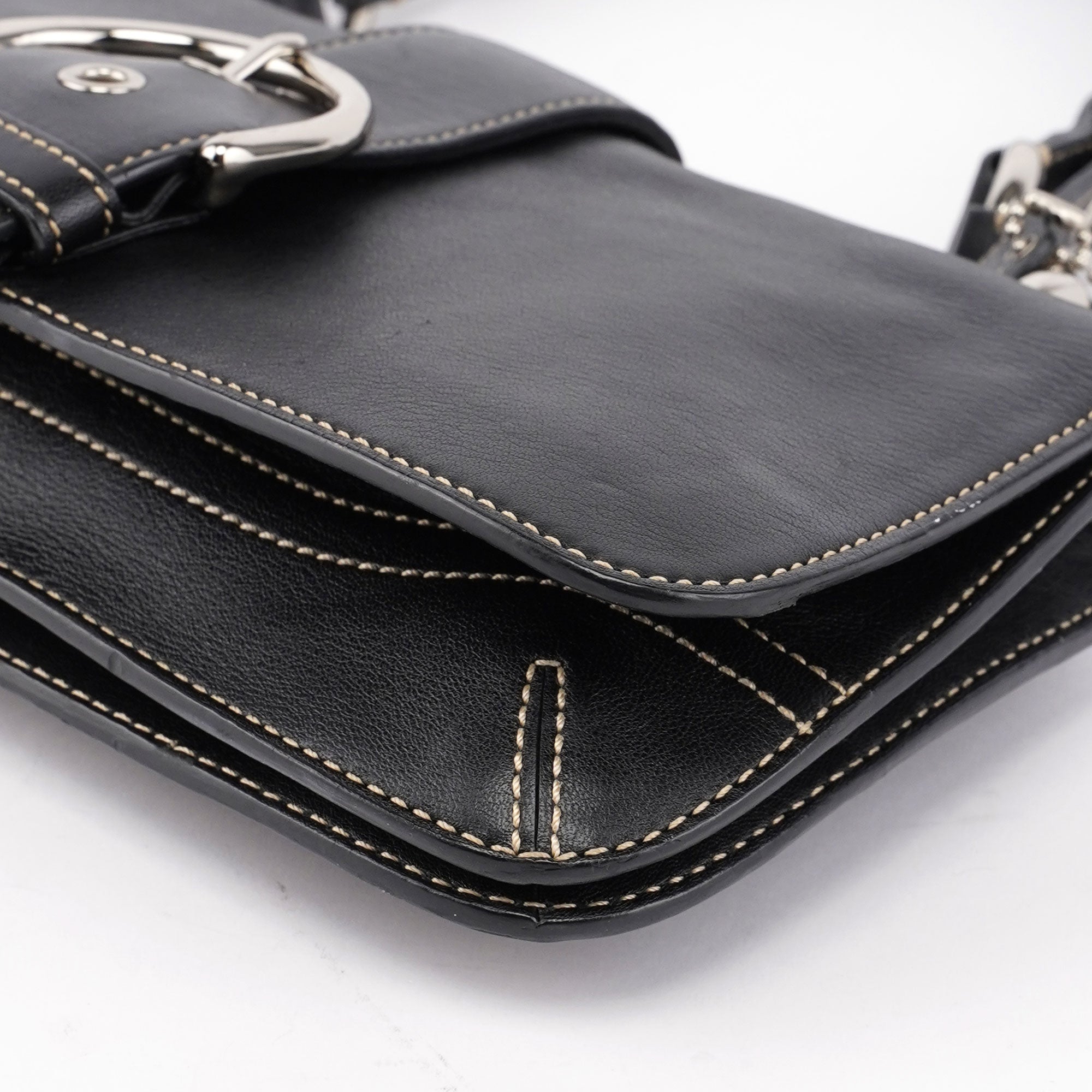 9739 Black Leather Soho Shoulder Bag