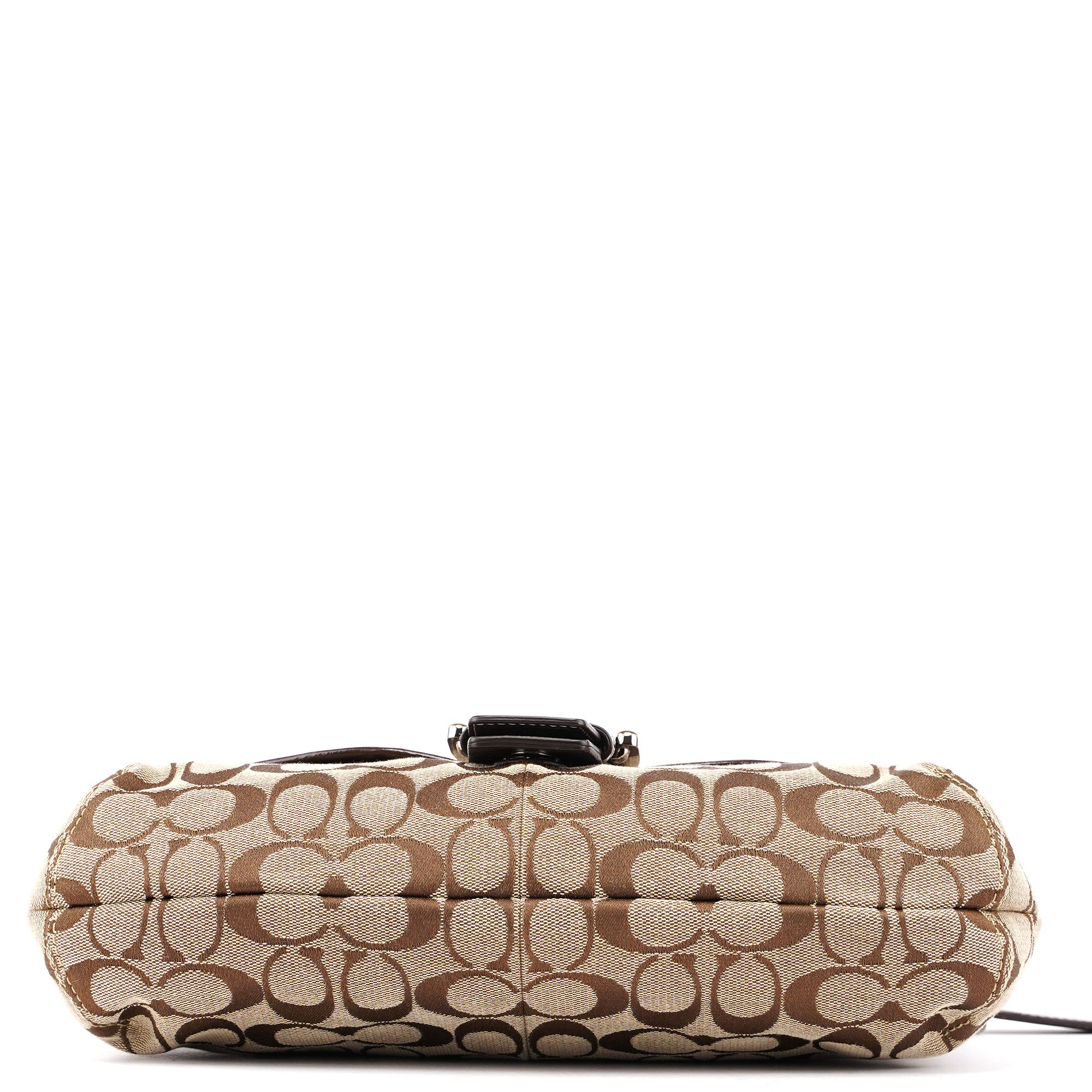 Beige Signature C Soho Shoulder Bag