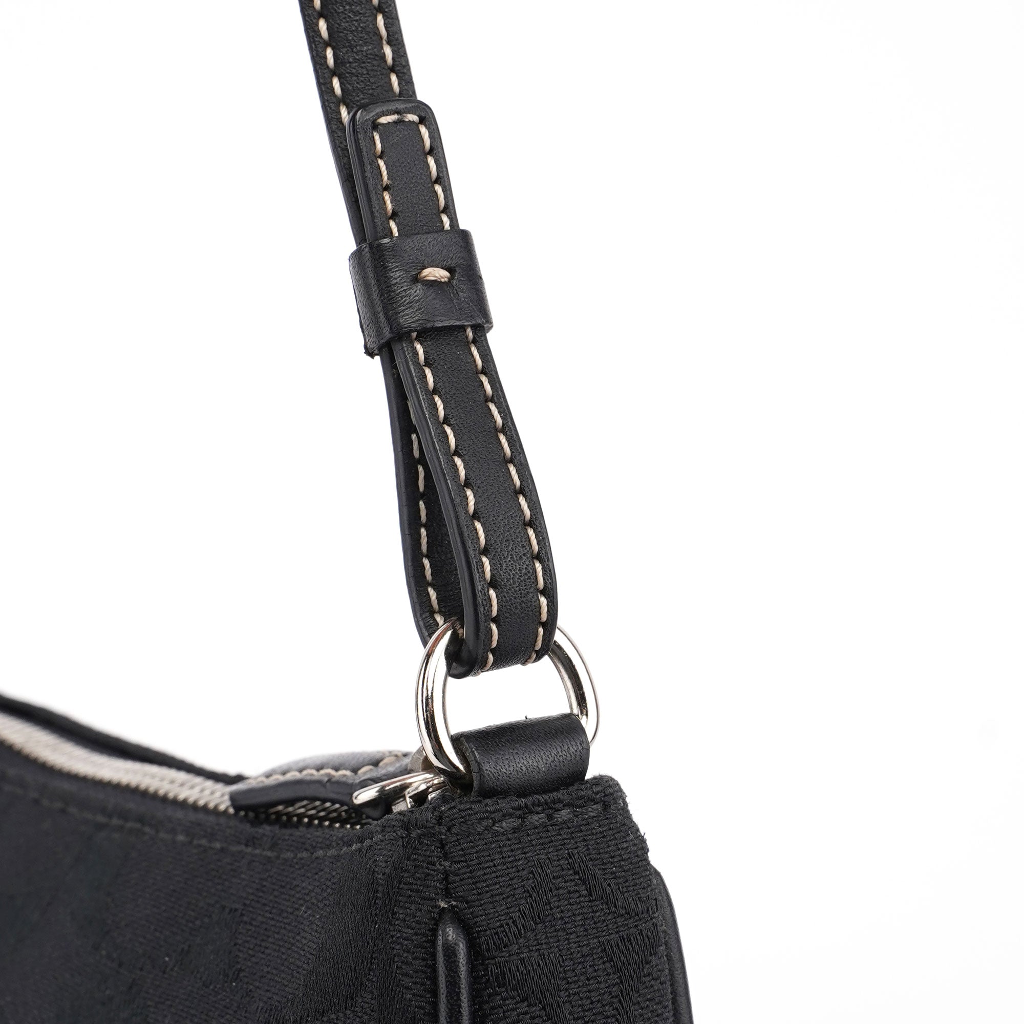 6094 Black Signature C Demi Shoulder Bag