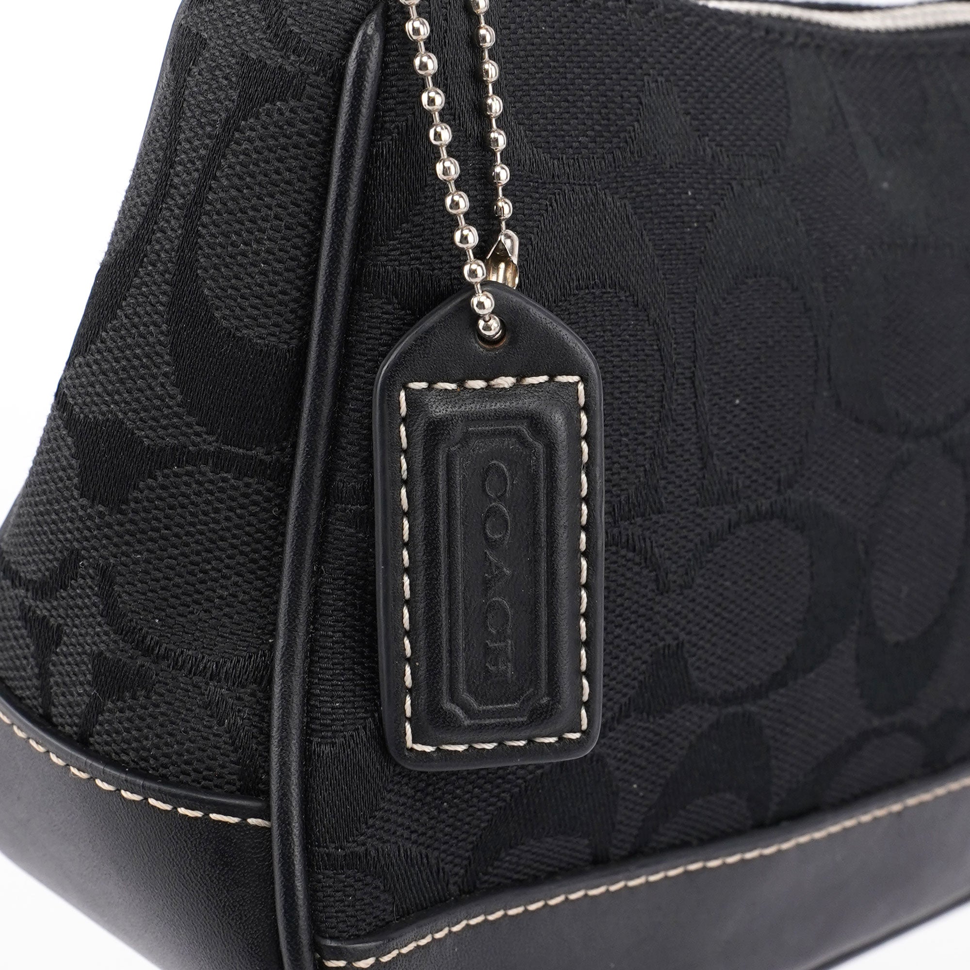 6094 Black Signature C Demi Shoulder Bag