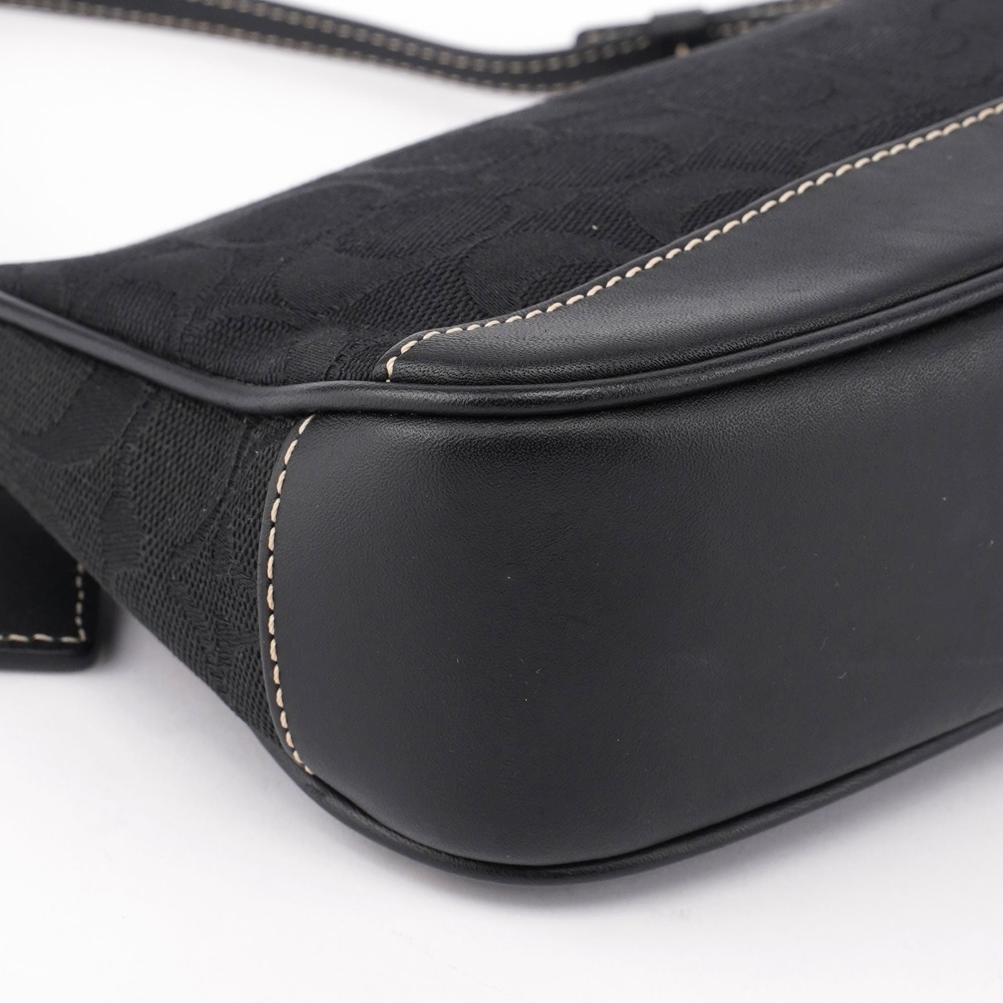 6094 Black Signature C Demi Shoulder Bag