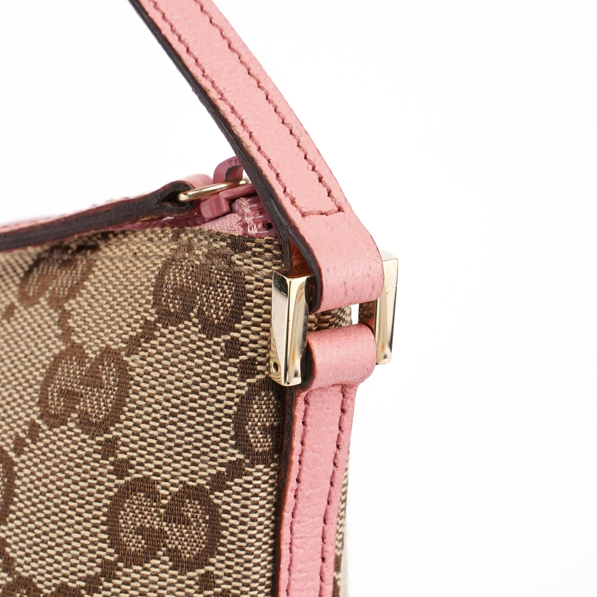 07198 Beige Pink GG Boat Pochette