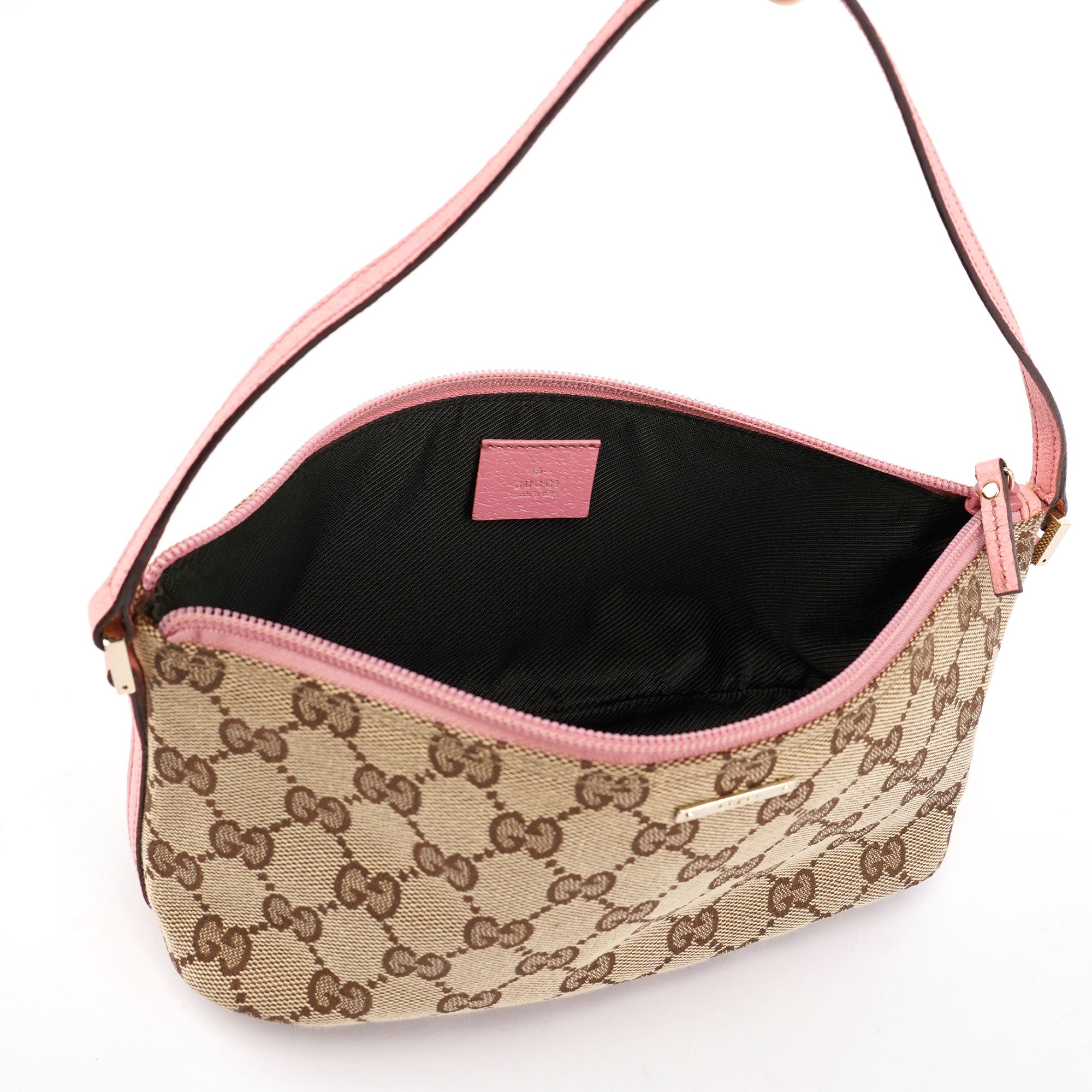 07198 Beige Pink GG Boat Pochette