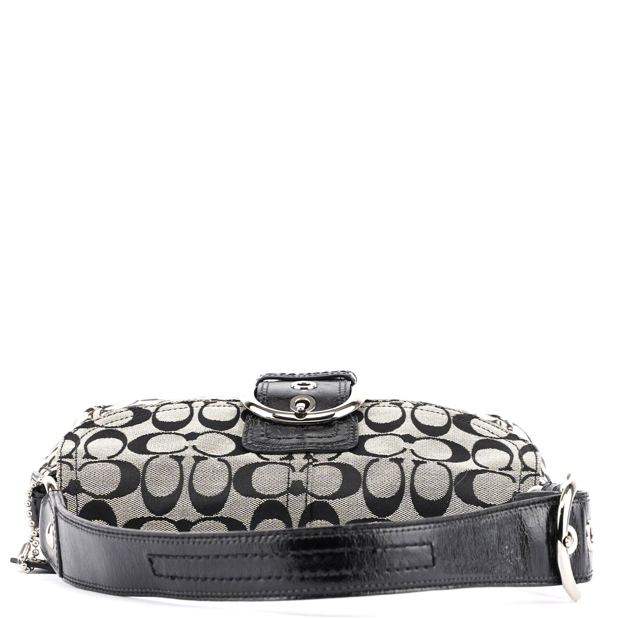 Grey Signature C Soho Shoulder Bag