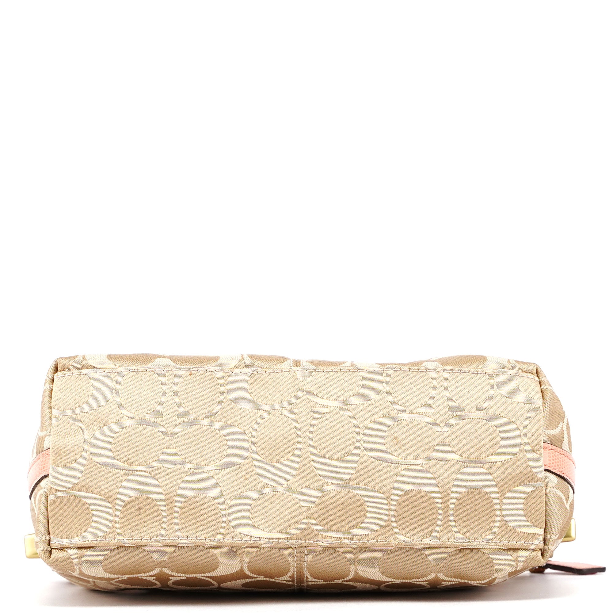 43462 Beige Pink Signature C Shoulder Bag