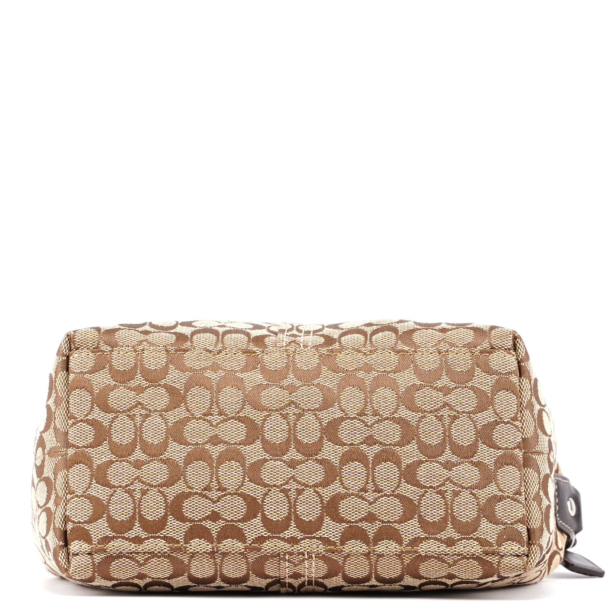 Beige Signature C Mini Hobo Bag