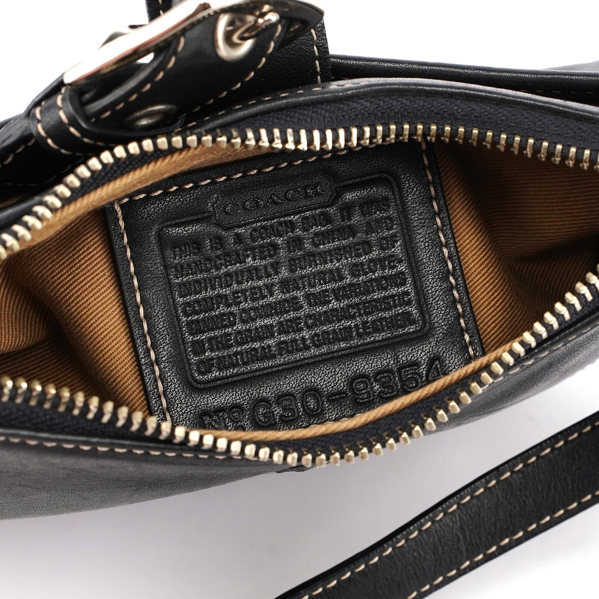 9354 Black Leather Soho Crossbody Bag