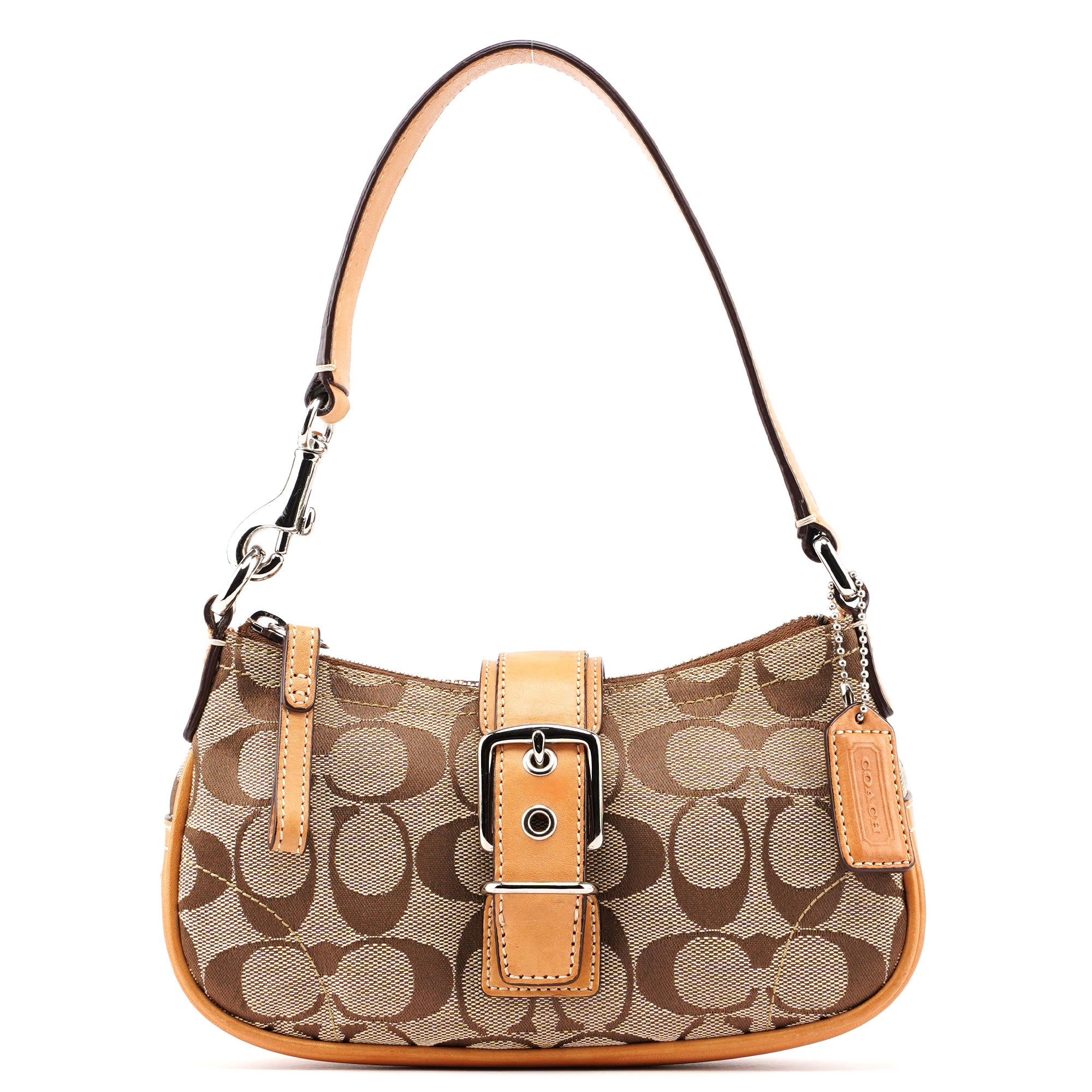 6362 Beige Signature C Soho Shoulder Bag