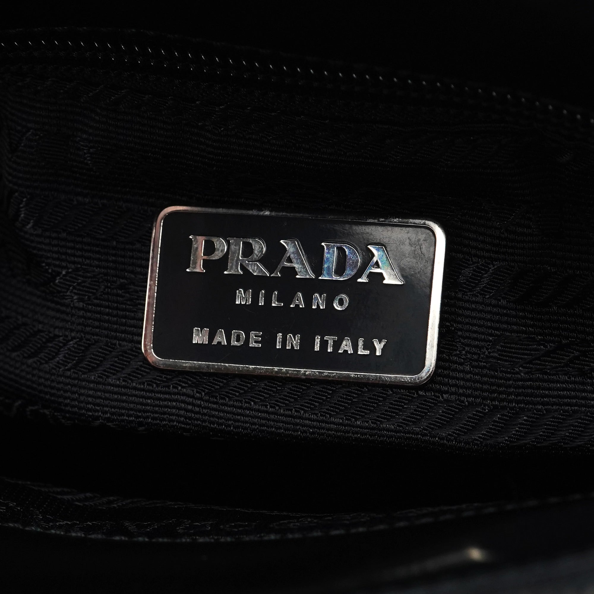 1995 Black Spazzolato Tote Bag