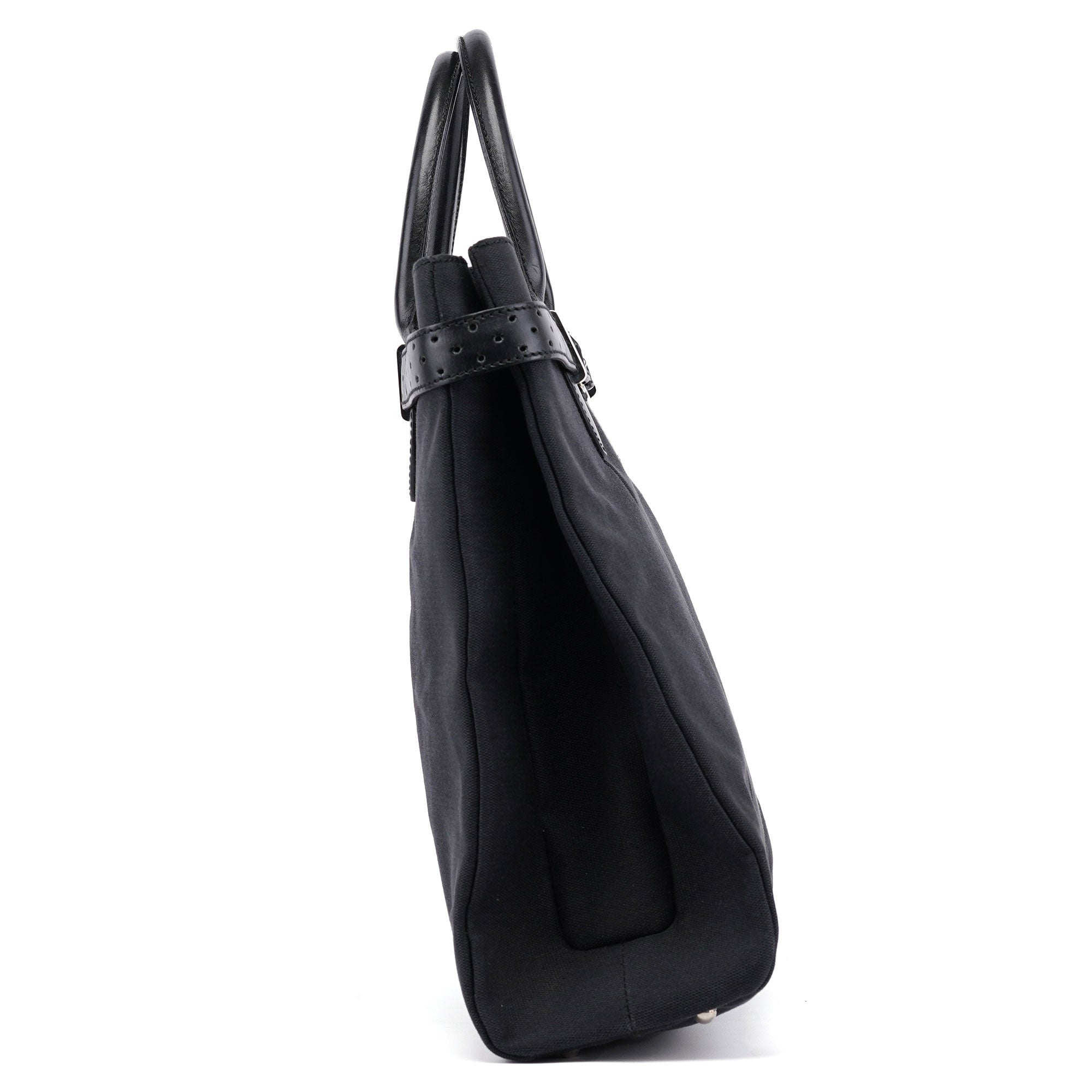 114889 Black Canvas GG Tote Bag