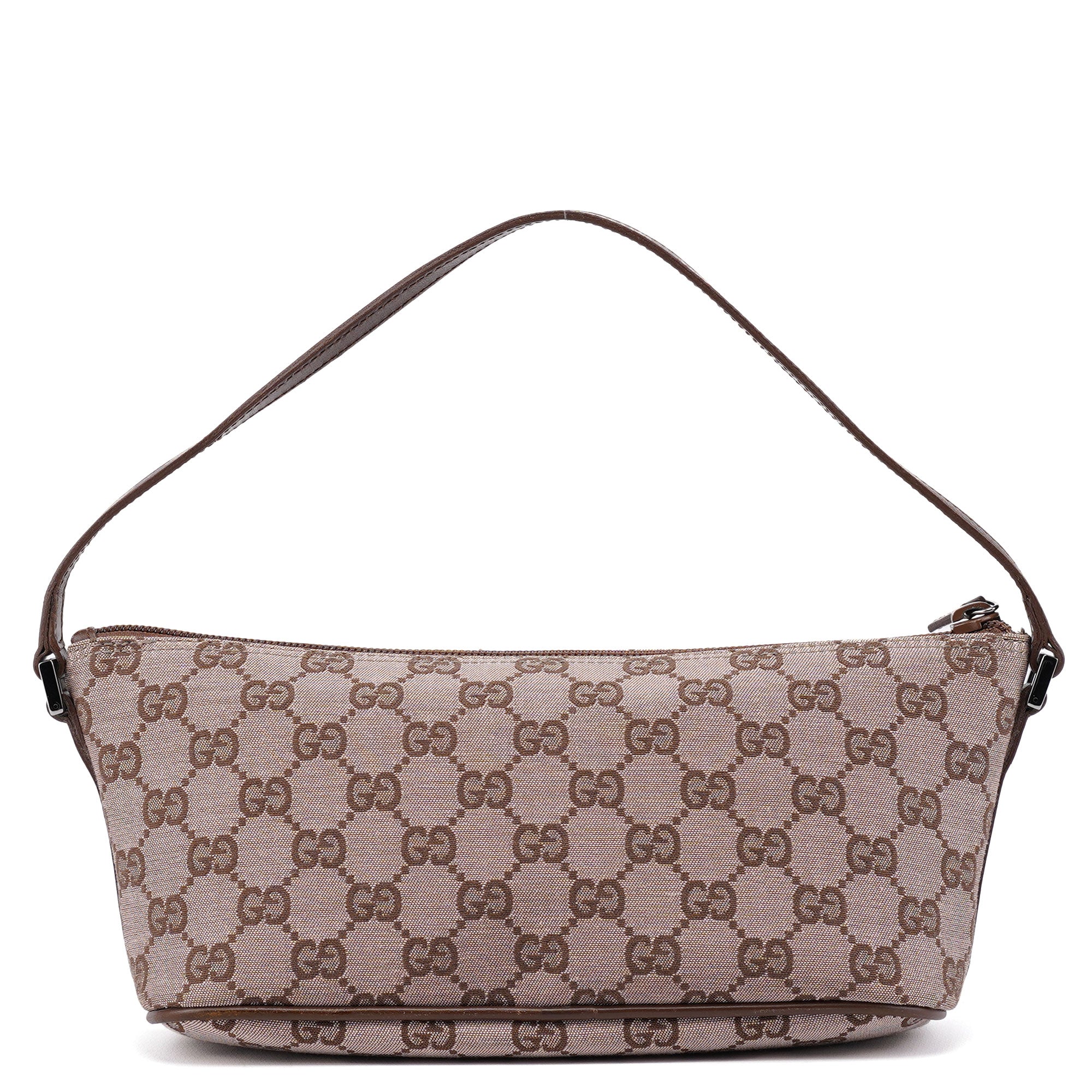 039 1103 Beige Brown GG Boat Pochette