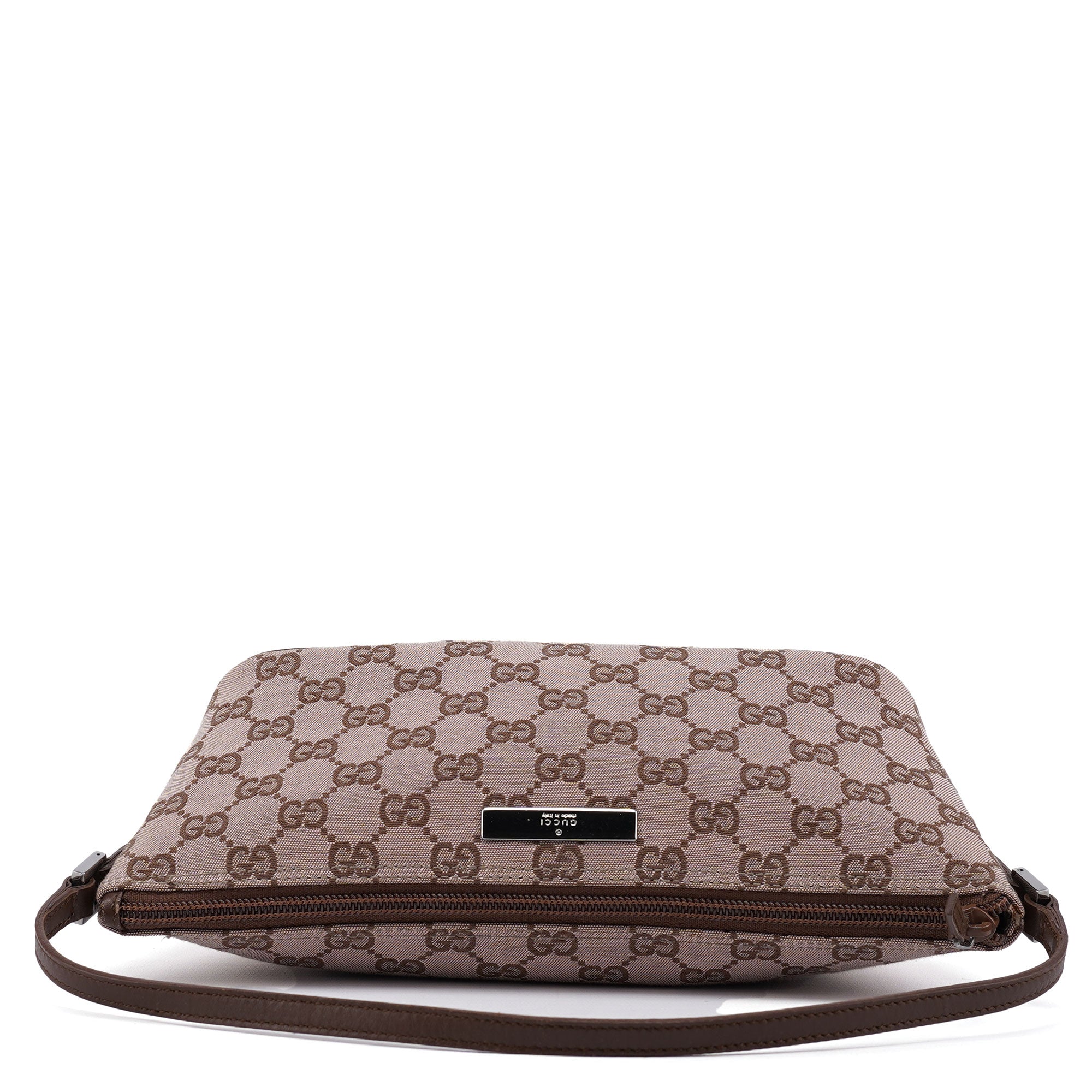 039 1103 Beige Brown GG Boat Pochette