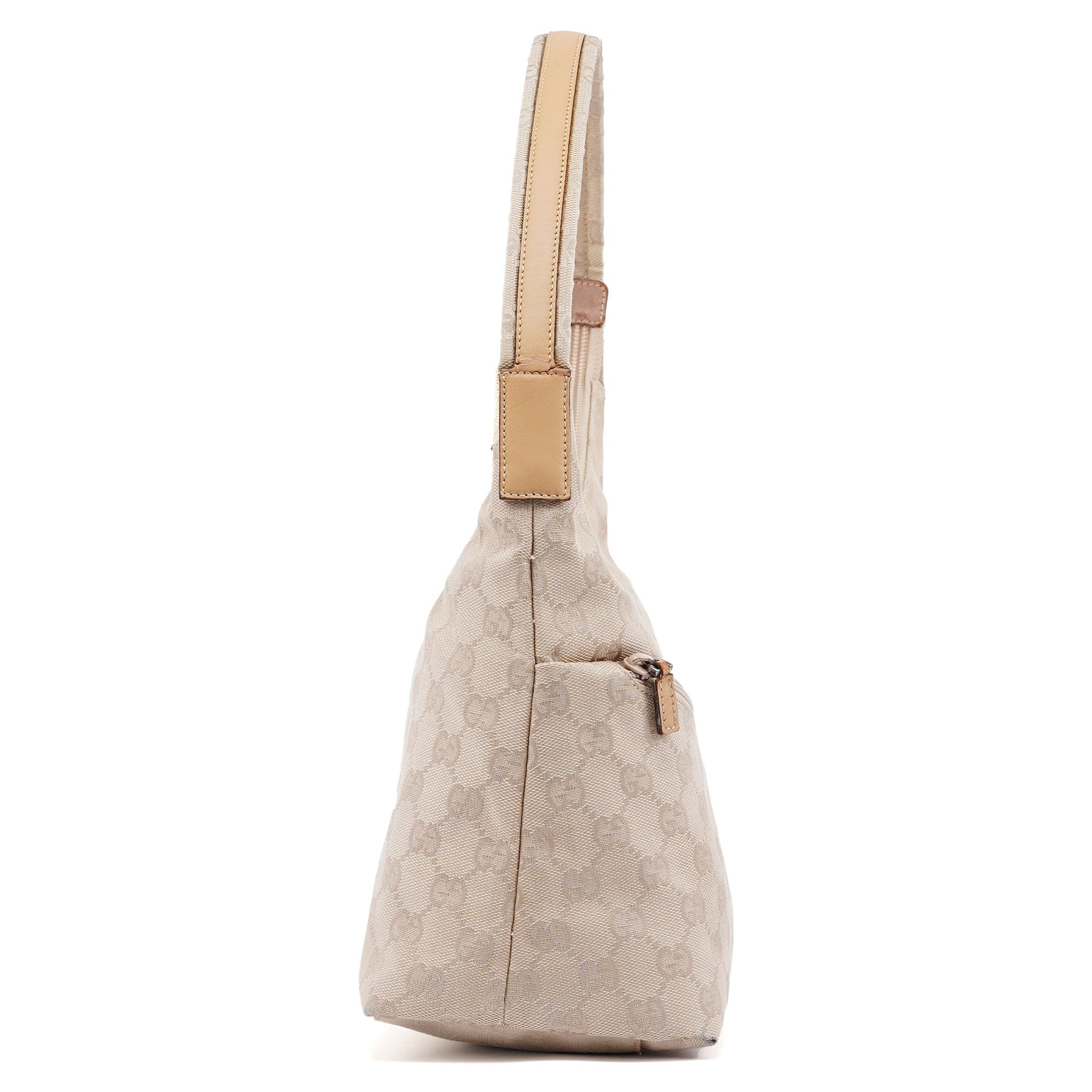 Beige GG Hobo Shoulder Bag