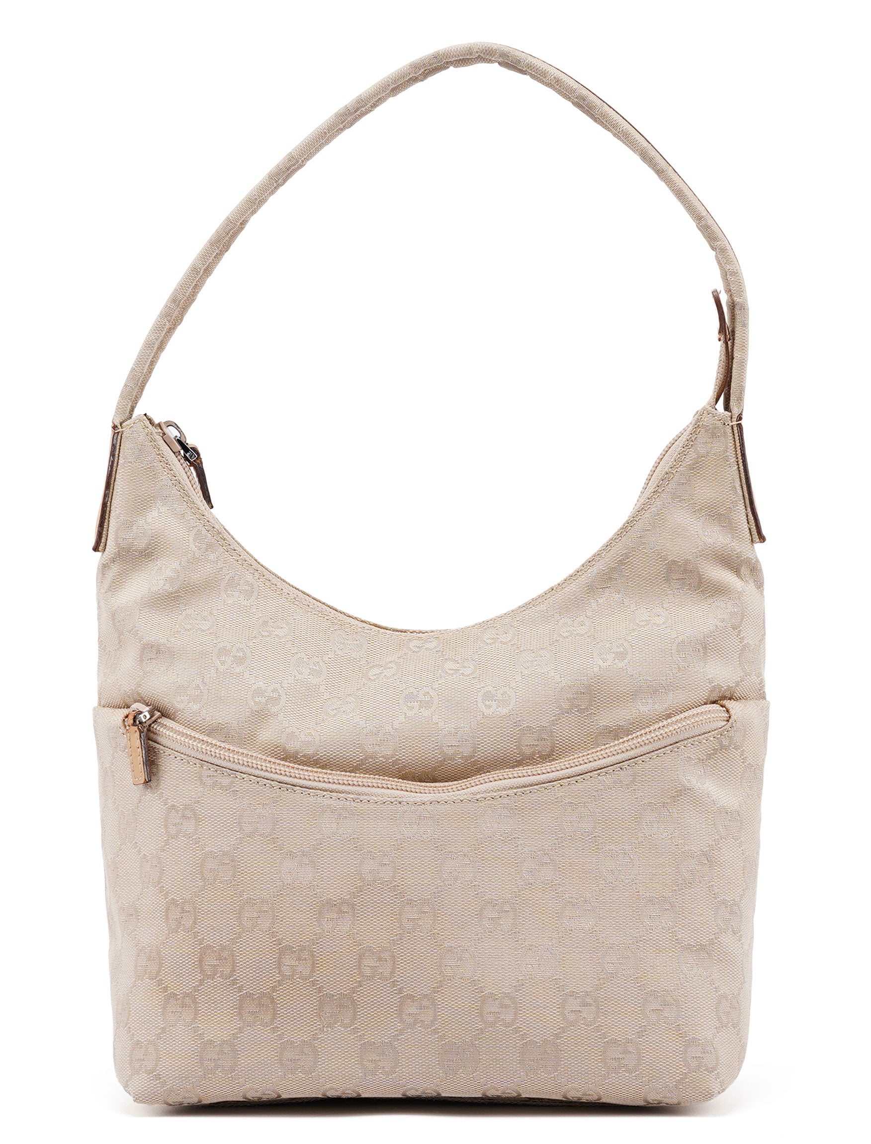 Beige GG Hobo Shoulder Bag