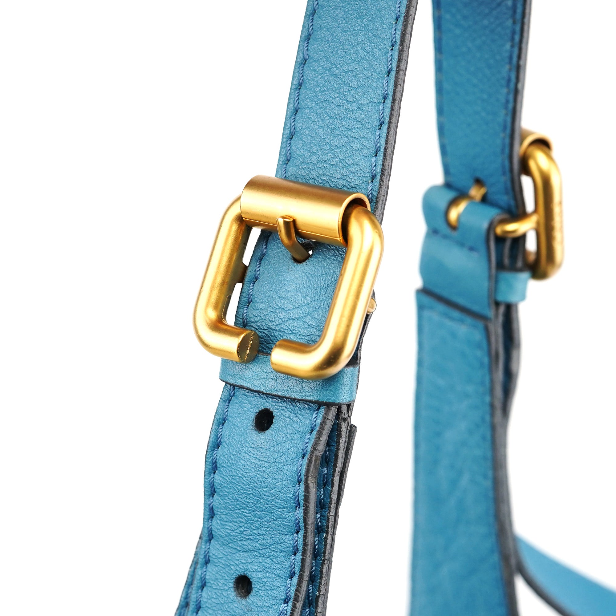 Baby Blue Leather Paddington Shoulder Bag