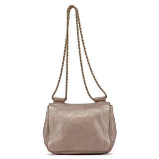 Chloé Bronze Metallic Leather Elsie Shoulder Bag
