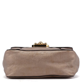 Chloé Bronze Metallic Leather Elsie Shoulder Bag