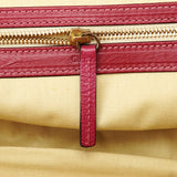 Burgundy Lambskin Leather Tote Bag