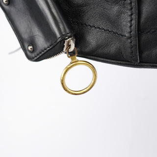 Black Leather Betty Tote Bag