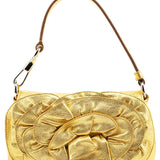Yves Saint Laurent 2003 Gold Leather Mini Nadja Bag