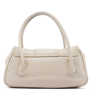 Ivory Leather Belt Bowling Bag