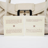 Ivory Leather Belt Bowling Bag