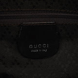 Brown Canvas Square G Shoulder Bag