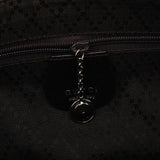 Brown Canvas Square G Shoulder Bag