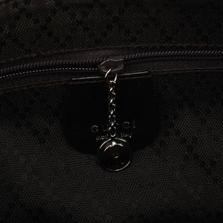 Brown Canvas Square G Shoulder Bag
