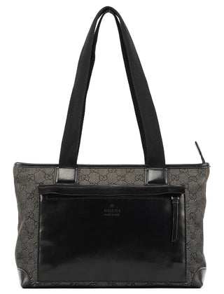 34339 Anthracite Denim GG Tote Bag