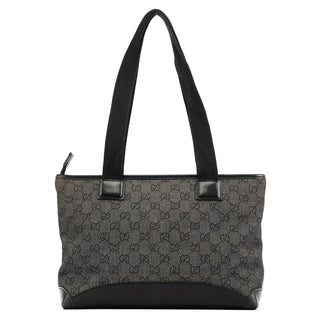 34339 Anthracite Denim GG Tote Bag
