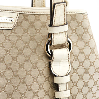 Beige Triomphe Monogram Tote Bag