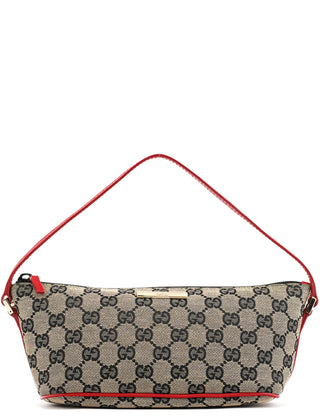 039 1103 Beige Red GG Boat Pochette