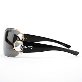 GG 2746/S Black Horsebit Shield Sunglasses