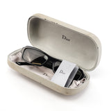DiorSunStrass 2 Black Strass Rectangular Sunglasses