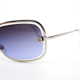 4031 Lunettes de soleil masque CC argentées